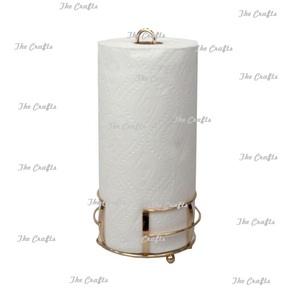 ที่ใส่กระดาษเช็ดปากในห้องน้ำและเครื่องครัวที่ใส่กระดาษทิชชู่สีโรสโกลด์โลหะจำนวนมาก - Product Image 4