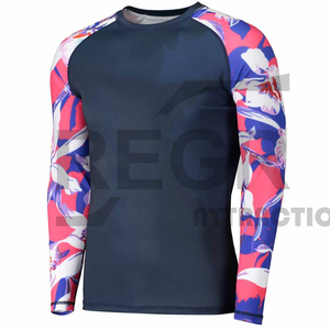 Protector de sarpullido mma de compresión, manga larga, estampado por sublimación, diseño OEM - Product Image 1