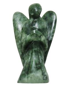 Haute Cristal Ange Vert Fluorite Ange Naturel Sculpté Pierre Naturelle Figurine Jade Cristaux Ange Sculpté Poli Grossiste - Product Image 3