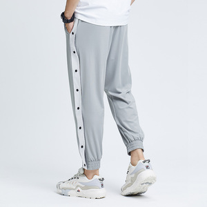 กางเกงแฟชั่นผู้ชาย,กางเกงมีกระดุมสำหรับใส่ออกกำลังกาย - Product Image 3