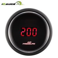 Manomètre de pression d'air pour voiture, jauge numérique unique, 52mm