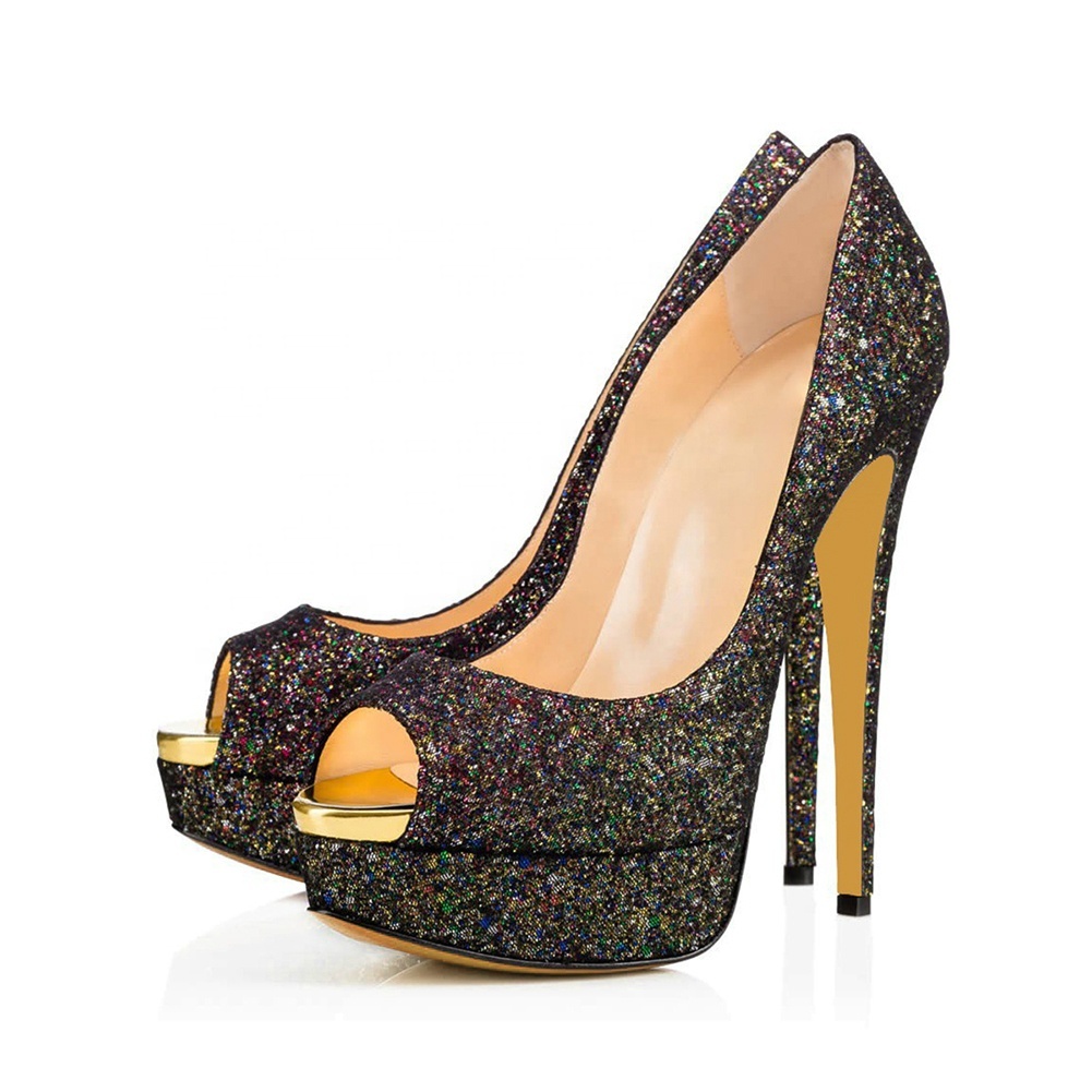 Venta al por mayor tacones negros y dorados con plataforma-Compre online  los mejores tacones negros y dorados con plataforma lotes de China tacones  negros y dorados con plataforma a mayoristas | Alibaba.com