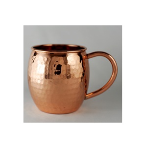 Tazas de mula de Moscú con acabado martillado de cobre puro artesanal único, taza de Mula para beber, productos de la mejor calidad - Product Image 1