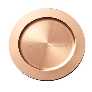 Metal Charger <b>Plate</b> Antique Spot Finished Dishes <b>Plates</b> Dinnerware Charger <b>Plate</b> <b>Decorative</b> - Product Image 6