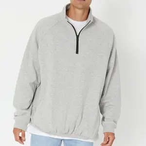 Мужская Уличная одежда, Непринужденные стильные однотонные флисовые толстовки унисекс на молнии, пуловер с контрастной молнией