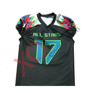 La mejor calidad, conjunto de fútbol personalizado naranja y negro, ropa de equipo, camiseta de fútbol americano, camiseta de sublimación, ropa transpirable - Product Image 5