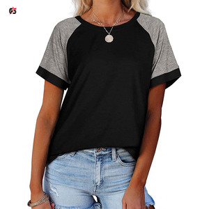 ที่กำหนดเองของผู้หญิงเสื้อยืดโลโก้พิมพ์แขนสั้นแฟชั่นใหม่สวมใส่ O คอ100% โพลีเอสเตอร์นุ่มขนแกะบริการ OEM เสื้อ - Product Image 4