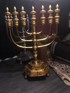 Soporte de aluminio para velas Menorah, cartón de Navidad, cantidad clásica, soporte de vela, decoración de iluminación del hogar, Color personalizado, Paypal - Product Image 2