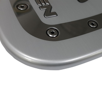 Bouchon de réservoir de carburant Luxgen en acier inoxydable OEM, surface lisse, design moderne et luxueux, forme rectangulaire, haute qualité, fabriqué à Taïwan, 4 N pour