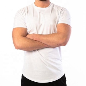 เสื้อยืดออกกำลังกายผู้ชายผ้าคอตตอน 95% ผสมอีลาสเทน 5% พิมพ์ลายโลโก้ ระบายอากาศได้ดี น้ำหนักเบา เหมาะสำหรับฟิตเนสและออกกำลังกาย - Product Image 1