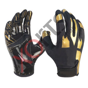 Gants de football américain Ultra Grip de haute qualité fabriqués en usine avec poignées Prix économique en gros Tailles pour jeunes et adultes - Product Image 1