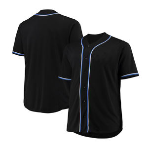 Venta al por mayor de camisetas de béisbol transpirables hechas a medida Unisex en blanco liso ropa deportiva con características de talla grande chaqueta barata estilo de venta - Product Image 4