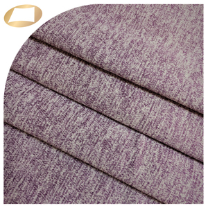 สีม่วง Melange 95% โพลีเอสเตอร์5% ผ้าสแปนเด็กซ์สำหรับสวมใส่ Athleisure - Product Image 6