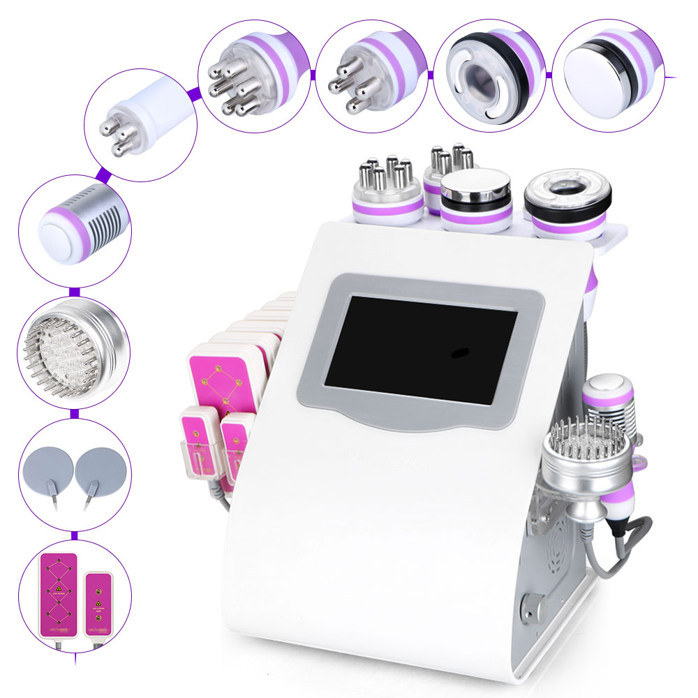 Mychway 10 EM 1 Uniosetion Cavitação Vácuo RF LipoLaser 5mw Frio Fóton Micro Atual Slimming a Máquina Para Utilização do Salão de beleza