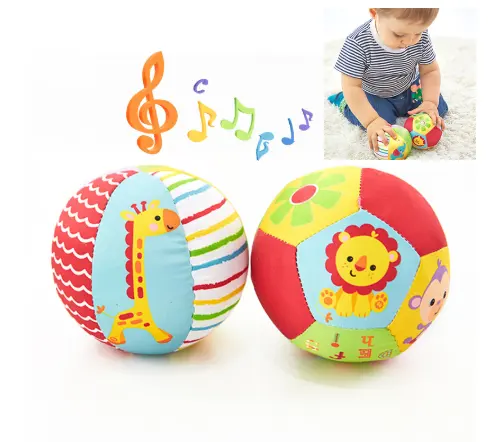 Baby Ball Toy For Children Play/Soft Plush Rattle Ball With Sound Baby Rattle/Infant Educational Plush Ball Toys For 0-12 Months