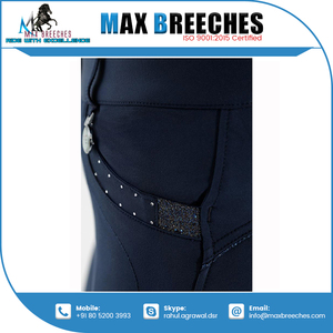 Jodhpurs équestres à siège intégral conçus sur mesure, collants d'équitation confortables en nylon avec impression en silicone, nouveaux produits pour chevaux - Product Image 2