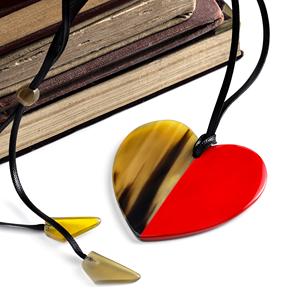 Chaîne en corne de buffle recyclée, collier, bijoux en corne Style ethnique rétro européen et américain fabriqué au Vietnam - Product Image 1