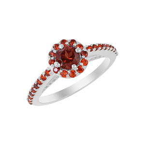 Best Natural <b>Garnet</b> Gemstone Dainty <b>Ring</b> 925 Pure Sterling <b>Silver</b> Band New Collection Wedding Fine Jewelry Diamond Pearl Designs - Product Image 1