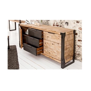 Planche de bord Vintage de Style moderne, en bois Antique, Large pour le salon, recyclage du bois, modèle - Product Image 1