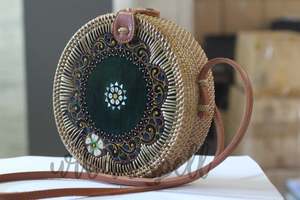 Vente de gros Vente de sacs à main en rotin naturel du Vietnam de King Craft Viet Lady Beach Bali Sac à main en rotin - Product Image 3