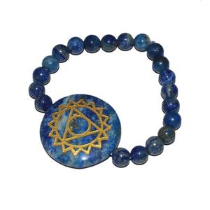 Engraved Throat Seven <b>Chakra</b> <b>Bracelet</b> - Product Image 1