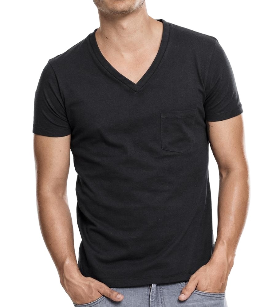 Camiseta Elegante Con Cuello En V Para Hombre Camiseta Cuello En V