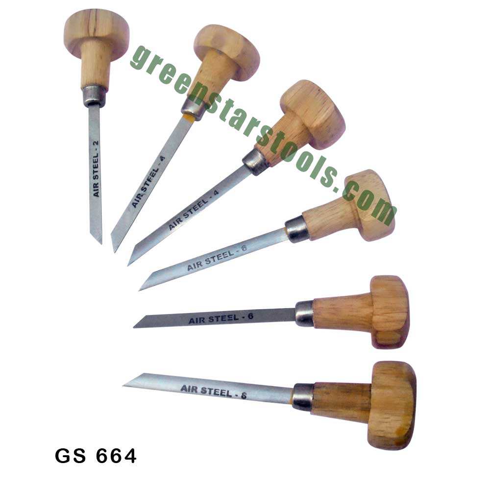 Hand Graver Set With Wooden Handle JEWELRY MAKING TOOLS INDIA ENGRAVING  TOOLS EQUIPMENTS
