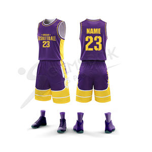 ชุดเครื่องแบบบาสเก็ตบอลของผู้ชาย,ชุดเครื่องแบบบาสเก็ตบอลที่หรูหราแห้งเร็วสวมใส่สบายพิมพ์ลายได้ตามต้องการ - Product Image 2