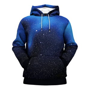 Sudadera con Capucha Personalizada al por Mayor, Diseño Propio, Estampado de Estrellas, Sudadera Sublimada en Blanco para Hombre y Mujer - Product Image 1