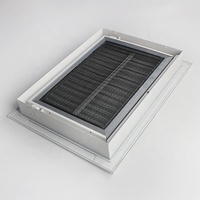 Grilles d'air de plafond à retour fixe en aluminium Hvac Noyau articulé