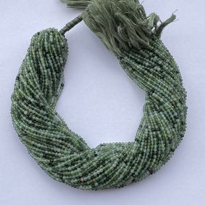 Micro-Serpentine Naturelle de 2mm et 3mm, Perles Tendance à Facettes pour la Fabrication de Bijoux, Colliers et Bracelets - Product Image 1