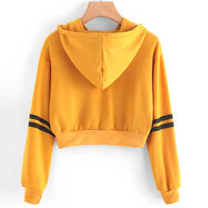 Top Quality Pull Over Women's <b>Hoodie</b> Wholesale Cropped Top <b>Fleece</b> <b>Hoodie</b> With Customize Logos - Product Image 2