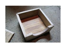Natural Wooden Napkin <b>Paper</b> Holder Container Rustic <b>Brown</b> Wooden Color & Holder Creative <b>Tissue</b> Boxes for Selling - Product Image 5