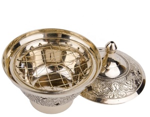 Suministros de latón plateado de alta calidad para iglesia, suministros de mesa Thurible, Brassworld, India - Product Image 4