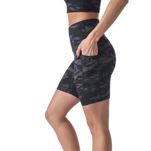 Shorts de gymnastique moulants et personnalisés, taille haute, pour femmes, vêtements de Fitness et de Yoga, vente en gros, - Product Image 2