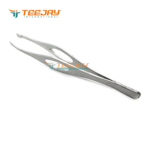 Pinza para Cejas Antiestática de Acero Inoxidable TEEJAY con Empuñadura en Forma de Huevo, Punta Inclinada y Punta Fina - La Mejor Herramienta para Maquillaje de Cejas - Product Image 5