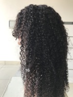Rambut Remy Mongolia Kualitas Terbaik Keriting Ikal 22 Inch Wig Rambut Asli Virgin Harga Grosir Mesin Double Weft Anti Kusut 10A