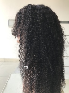 Best Quality of Human Indian Hair Mongolian <b>Bob</b> Kinky Curly 22 Inch Virgin Human Hair <b>Wig</b> at Wholesale Price Machine Double Weft - Product Image 4