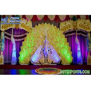 FRP boda decorativa 3D Pavo Real Panel de fibra de vidrio de pavo real 3D Marco de escultura de decoración de la boda de fibra de tallado del Pavo Real Panel - Product Image 1