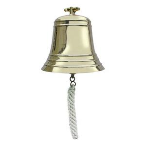 Campana de barco de latón pulido decoración náutica del hogar accesorio de Metal para interiores - Product Image 1