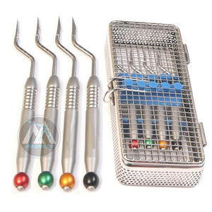 Juego de 10 osteótomos sinusales, Instrumentos dentales para implantes, elevadores de injerto óseo, 1 pieza, Manual CE PK, 2 años, se acepta OEM de grado A + - Product Image 5