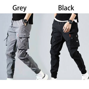 Hip Hop Style Mens Cargo <b>Trousers</b> <b>Elasticated</b> Drawstring Style Custom Made High Quality Jogger <b>Trouser</b> with High Quality Stuff - Product Image 2