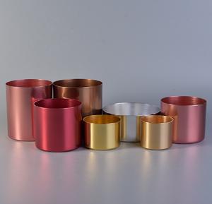 Récipient à bougies en cuivre multicolore avec design Lightning parfait pour le stockage de la cire et la décoration de Noël à la maison - Product Image 2