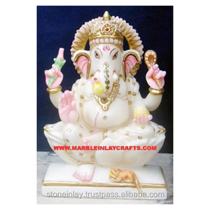 Idol de mármol de Ganesha, hermoso - Product Image 1