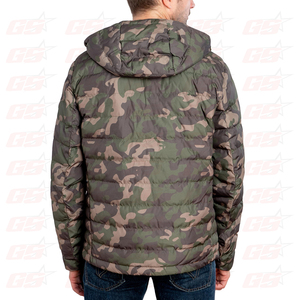 Wholesale OEM Mens Puffer Down Jacket Waterproof Customize Men Quilted Cotton - Product Image 3