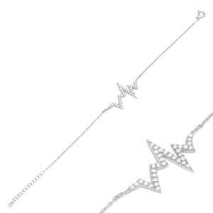 Nouveau Bracelet élégant en argent Sterling 925 pour femmes, bijou artisanal, Design de battements de cœur, original, vente en gros - Product Image 2