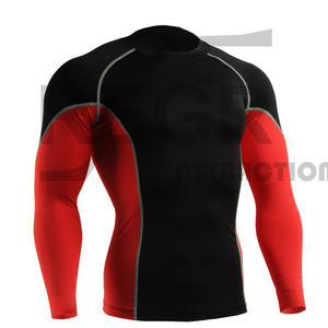 Protector de sarpullido mma de compresión, manga larga, estampado por sublimación, diseño OEM - Product Image 1
