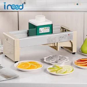 V Shape Sharp Blade Smart Adjustable Kitchen Mini Plastic Fruit& Vegetable Slicers custom kitchen slicer vegetable cutter