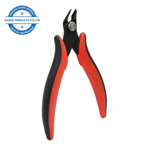 Ergonomic Design Wire <b>Cutter</b> 106-02 HAKKO Shears Cutting Tool Hand Tool Flush Cut <b>Safety</b> Clip Angled Small Blade Short Long Nose - Product Image 2