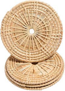 Tasse à café et thé en rotin écologique, de style naturel tissé à la main, dessous de verre, hôtel, maison et restaurants - Product Image 2